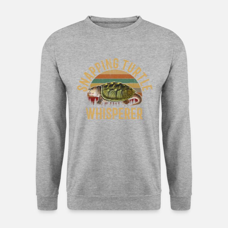 snapping turtle whisperer, snapping turtle - Unisex Sweatshirt - salt & pepper