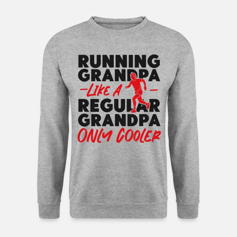Running Runner Half Marathon - Unisex Sweatshirt - salt & pepper
