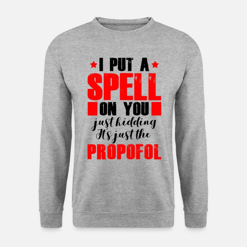 Magic Propofol Anesthesiologist Anesthesia - Unisex Sweatshirt - salt & pepper