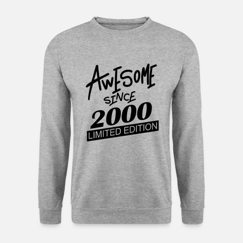 Fantastisch seit 2000 - Unisex Pullover - Weißgrau meliert