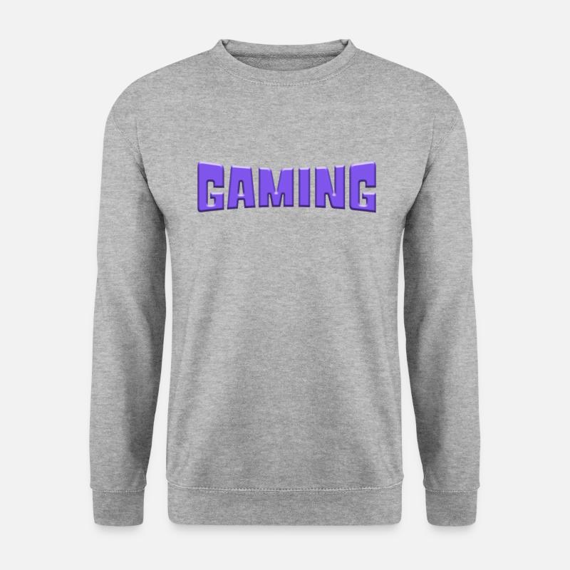 gaming - Unisex Pullover - Weißgrau meliert