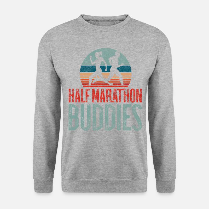Running Runner Half Marathon - Unisex Sweatshirt - salt & pepper