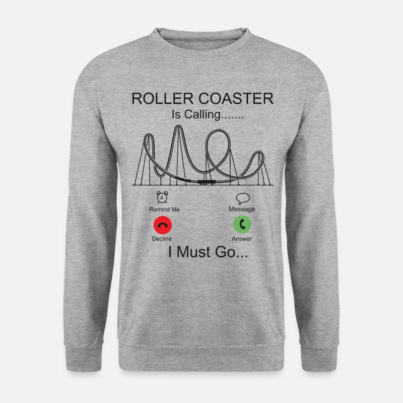 Roller Coaster Phone Display - Unisex Sweatshirt - salt & pepper