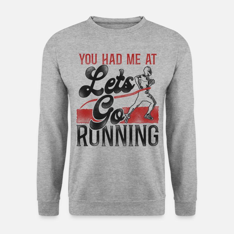 Running Runner Half Marathon - Unisex Pullover - Weißgrau meliert