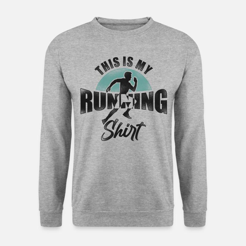 Running Runner Half Marathon - Unisex Pullover - Weißgrau meliert