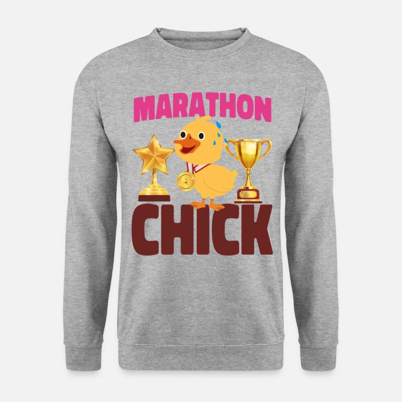 Running Runner Half Marathon - Unisex Sweatshirt - salt & pepper