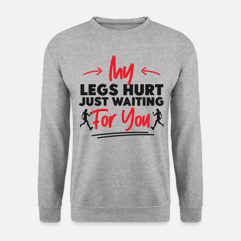 Running Runner Half Marathon - Unisex Sweatshirt - salt & pepper