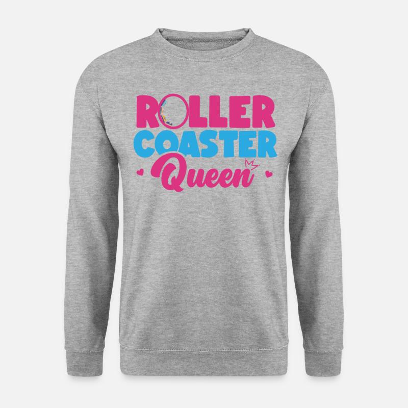 Roller Coaster Roller Coaster - Unisex Pullover - Weißgrau meliert