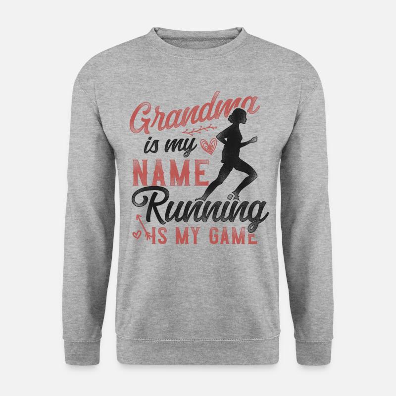 Running Runner Half Marathon - Unisex Pullover - Weißgrau meliert