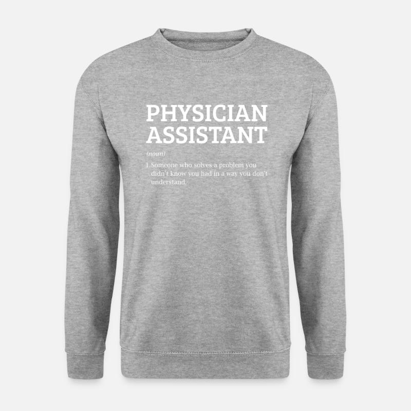 Physician definition, Physician Assistant - Unisex Sweatshirt - salt & pepper