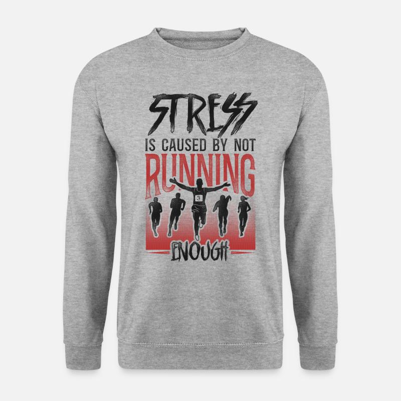 Running Runner Half Marathon - Unisex Sweatshirt - salt & pepper
