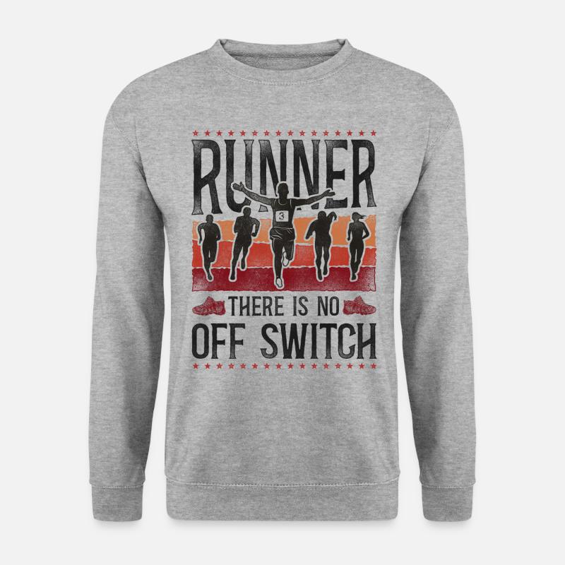 Running Runner Half Marathon - Unisex Sweatshirt - salt & pepper