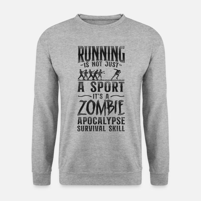 Running Runner Half Marathon - Unisex Sweatshirt - salt & pepper