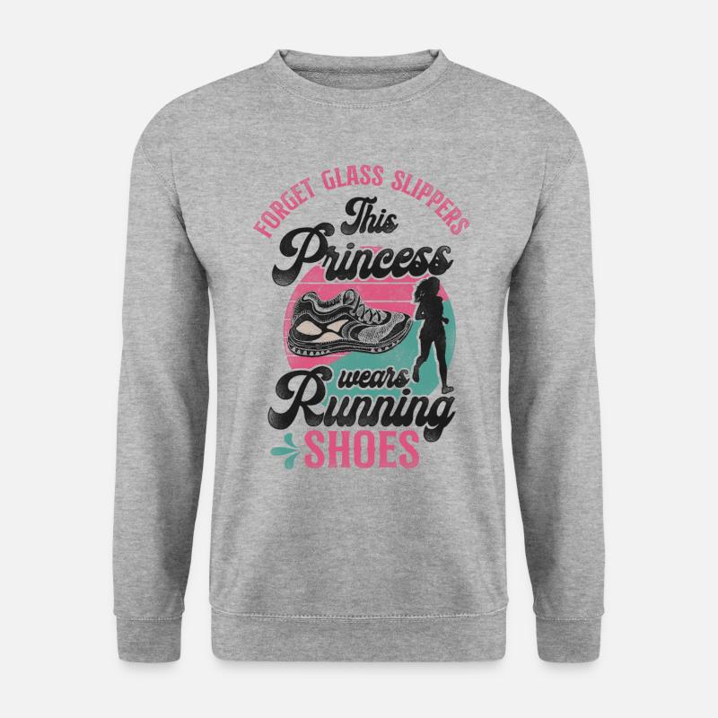 Running Runner Half Marathon - Unisex Pullover - Weißgrau meliert
