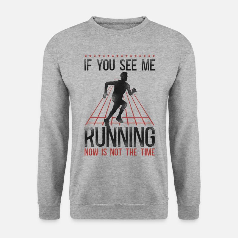 Running Runner Half Marathon - Unisex Sweatshirt - salt & pepper