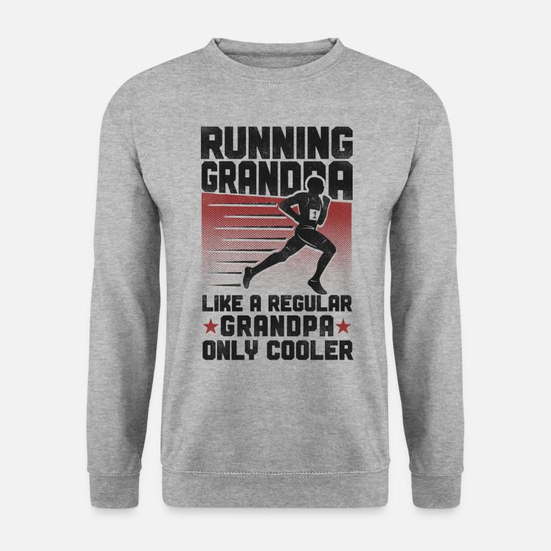 Running Runner Half Marathon - Unisex Pullover - Weißgrau meliert