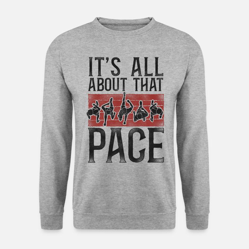 Running Runner Half Marathon - Unisex Pullover - Weißgrau meliert