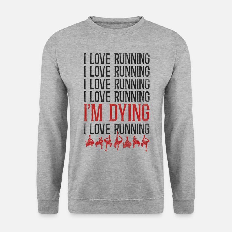 Running Runner Half Marathon - Unisex Sweatshirt - salt & pepper