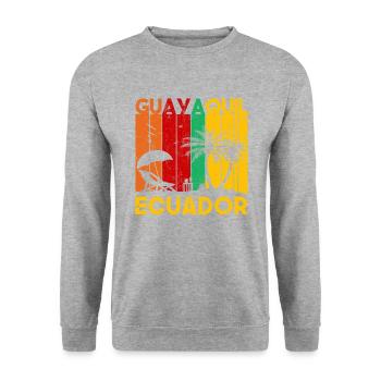 guayaquil, ecuadorian flag ecuador - Unisex Sweatshirt - salt & pepper - Front - Alina (178cm) & Michal (187cm)