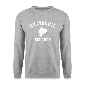 guayaquil, ecuadorian flag ecuador - Unisex Sweatshirt - salt & pepper - Front - Alina (178cm) & Michal (187cm)