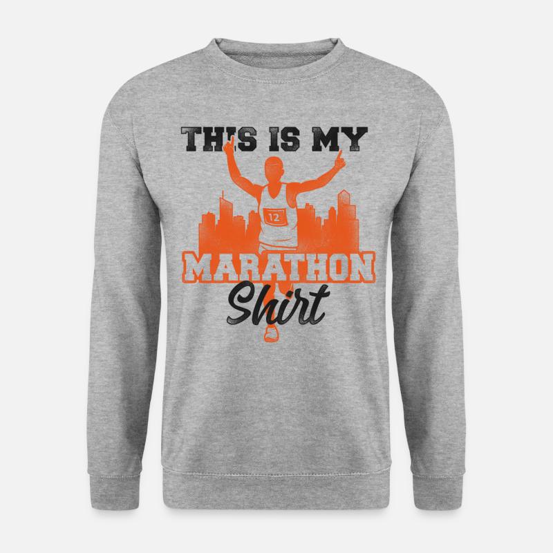 Running Runner Half Marathon - Unisex Sweatshirt - salt & pepper