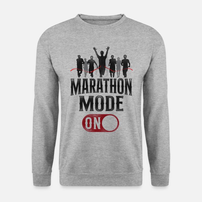 Running Runner Half Marathon - Unisex Sweatshirt - salt & pepper