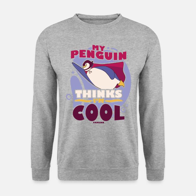 My Penguin Thinks I'm Cool - Unisex Sweatshirt - salt & pepper