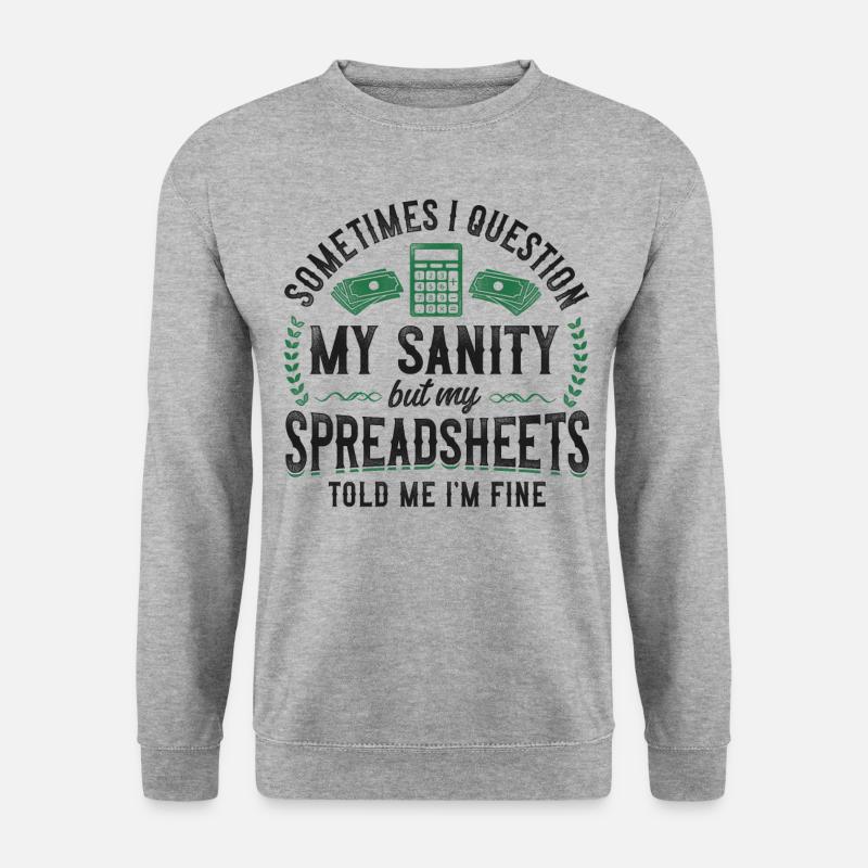 Comptable Comptable Comptable Comptabilité - Sweat-shirt Unisexe - gris chiné