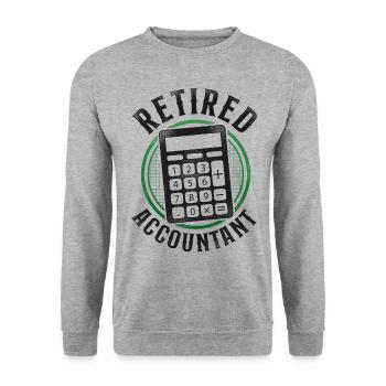 Accountant Bookkeeper Accounting - Unisex Pullover - Weißgrau meliert - Vorne - Alina (178cm) & Michal (187cm)