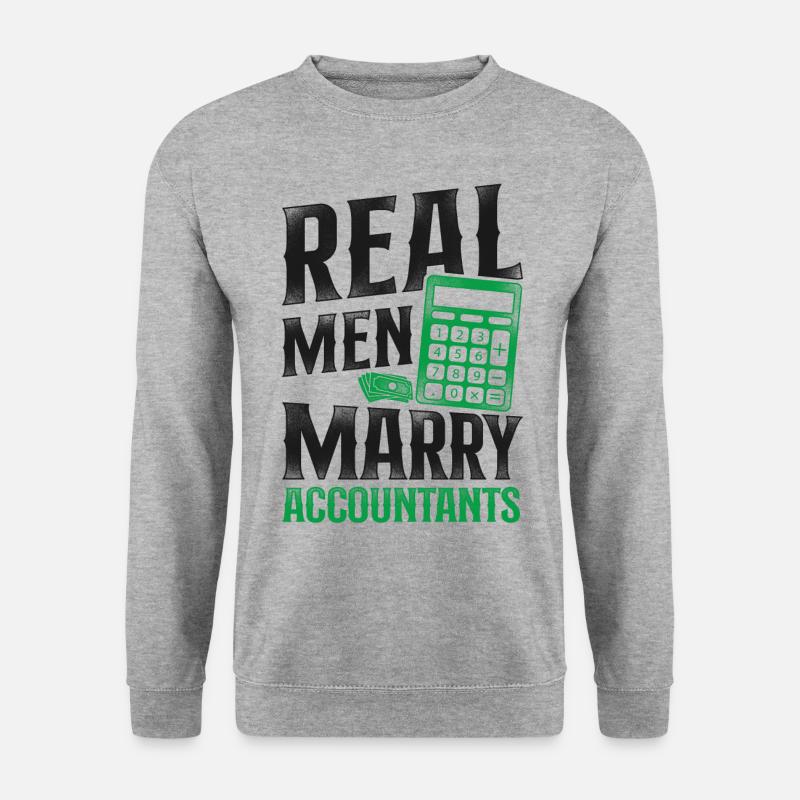 Mariage comptable comptable - Sweat-shirt Unisexe - gris chiné