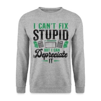 Comptable Comptable Comptable Comptabilité - Sweat-shirt Unisexe - gris chiné - Devant - Alina (178cm) & Michal (187cm)