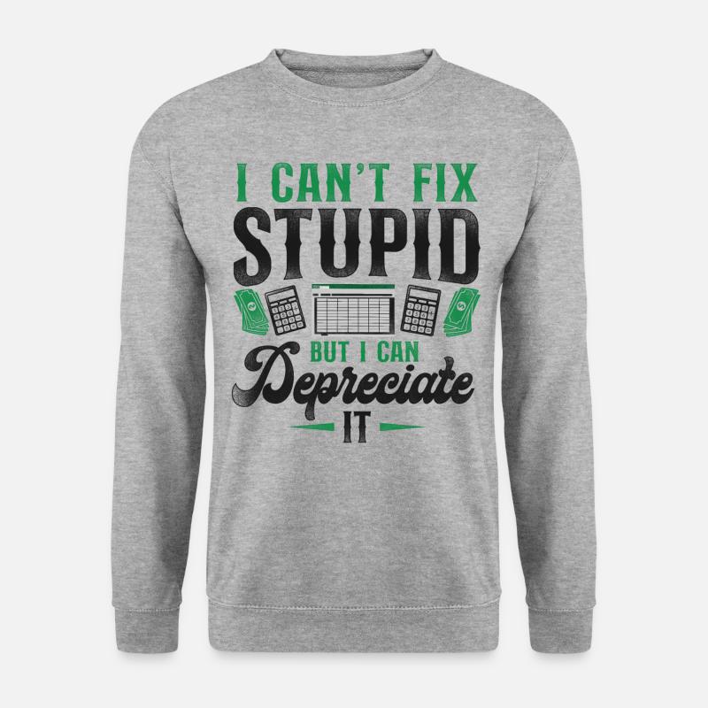 Accountant Bookkeeper Accounting - Unisex Pullover - Weißgrau meliert