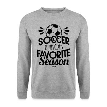 Footballeur - Sweat-shirt Unisexe - gris chiné - Devant - Alina (178cm) & Michal (187cm)