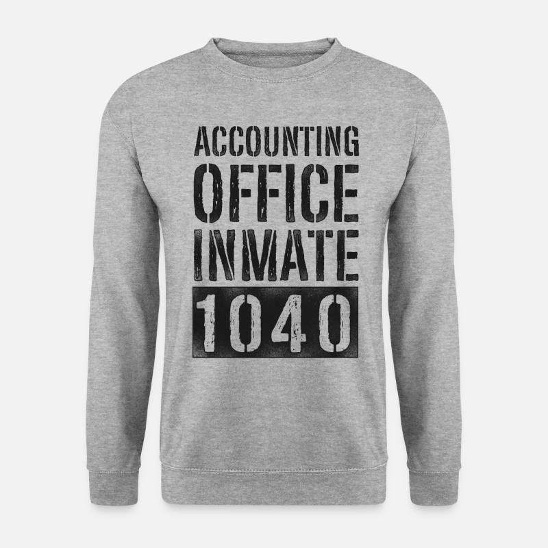 Accountant Bookkeeper Accounting - Unisex Pullover - Weißgrau meliert