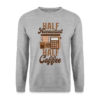 Accountant Bookkeeper Accounting - Unisex Sweatshirt - salt & pepper - Front - Alina (178cm) & Michal (187cm)