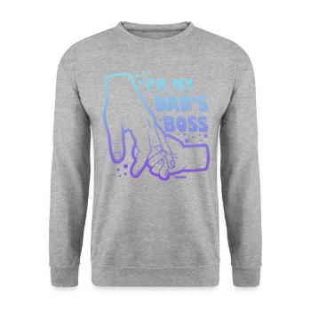 Père et fille - Sweat-shirt Unisexe - gris chiné - Devant - Alina (178cm) & Michal (187cm)