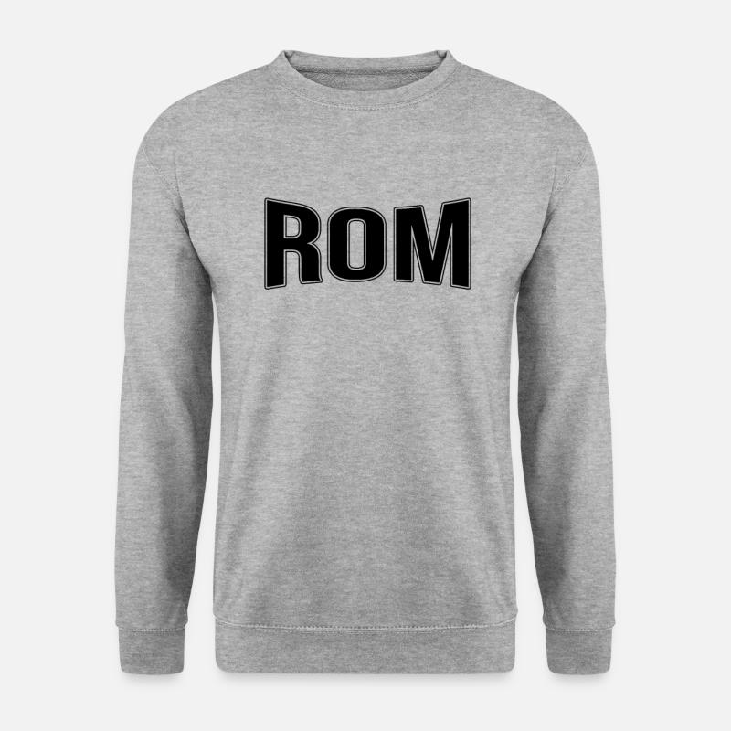 Rom - Unisex Pullover - Weißgrau meliert