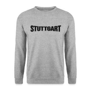 Stuttgart - Unisex Sweatshirt - salt & pepper - Front - Alina (178cm) & Michal (187cm)