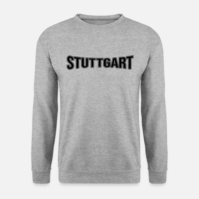 Stuttgart - Unisex Pullover - Weißgrau meliert