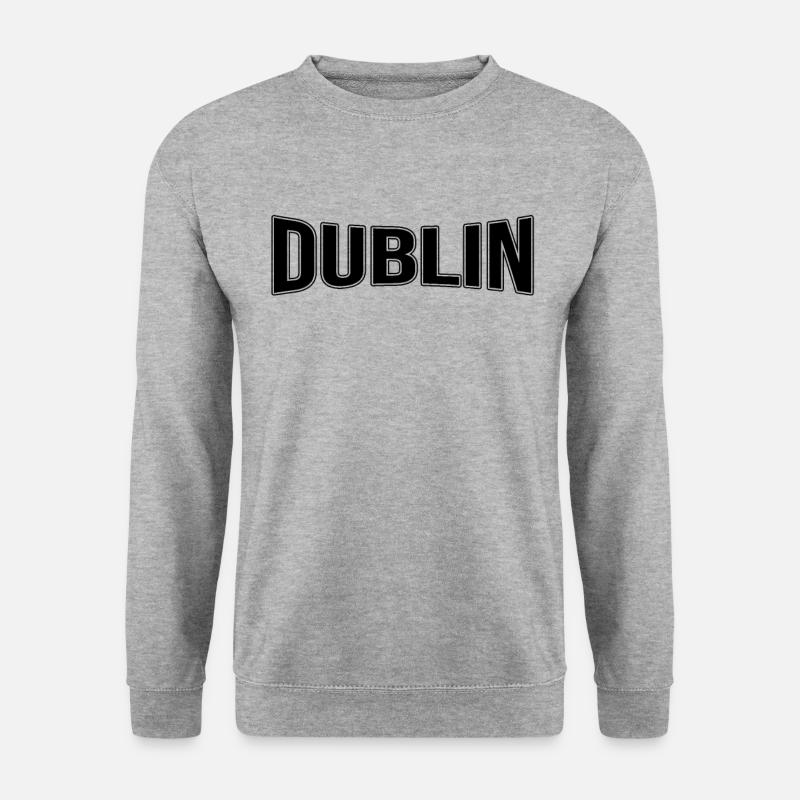 Dublin - Unisex Pullover - Weißgrau meliert