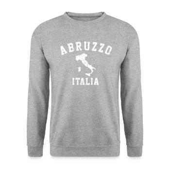 Abruzzo Italia Italy - Unisex Pullover - Weißgrau meliert - Vorne - Alina (178cm) & Michal (187cm)