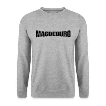 Magdeburg - Unisex Sweatshirt - salt & pepper - Front - Alina (178cm) & Michal (187cm)