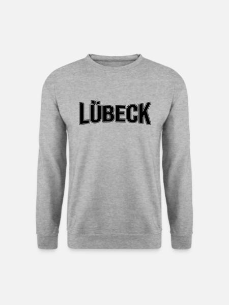 Lübeck - Unisex Pullover - Weißgrau meliert