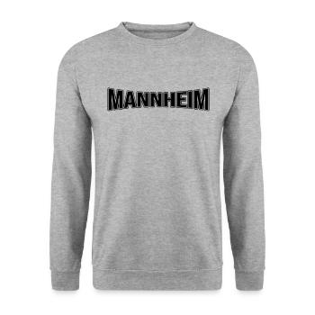 Mannheim - Unisex Sweatshirt - salt & pepper - Front - Alina (178cm) & Michal (187cm)