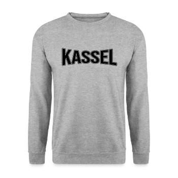 Kassel - Unisex Sweatshirt - salt & pepper - Front - Alina (178cm) & Michal (187cm)