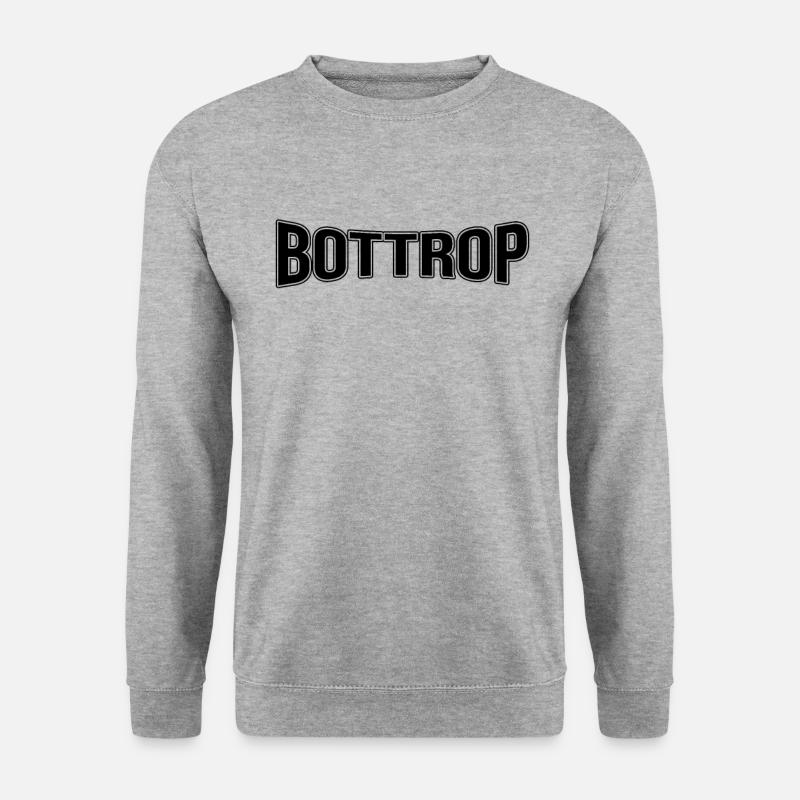 Bottrop - Unisex Pullover - Weißgrau meliert