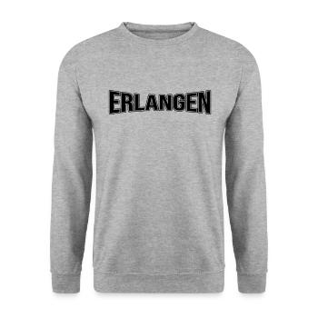 Erlangen - Unisex Pullover - Weißgrau meliert - Vorne - Alina (178cm) & Michal (187cm)