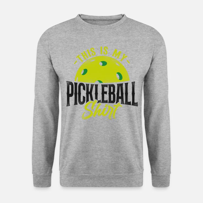 Pickleball C’est mon pickleball - Sweat-shirt Unisexe - gris chiné