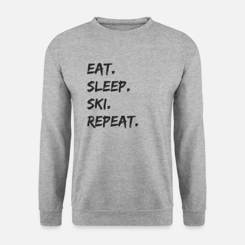 Ski - eat. Sleep. ski. repeat. - Unisex Sweatshirt - salt & pepper