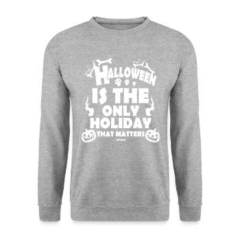 Halloween Costume - Unisex Sweatshirt - salt & pepper - Front - Alina (178cm) & Michal (187cm)